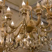 لوستر‌بلوری‌‌با‌شاخه‌وارداتی|لوستر و چراغ آویز|تبریز, |دیوار