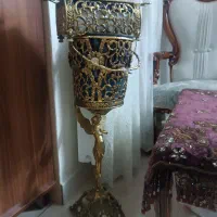 ساعت و میز تلفن و سطل و جا دستمال برنز اصل|ساعت دیواری و تزئینی|ری, منصوریه منگل|دیوار