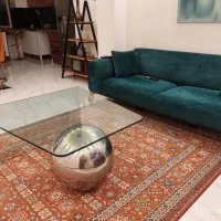 میز عسلی شیشه ای،وسط مبلی