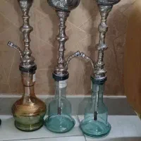 قلیون برنزی و چوبی
