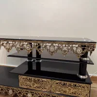 میز تلویزیون برنز اصل آنتیک قدیمی دوعدد کشودوطبقه|میز تلویزیون|تهران, قلمستان|دیوار