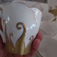 یک سرویس. چایخوری . نگین دار خارجی|ظروف سرو و پذیرایی|کوهسار (البرز), |دیوار