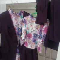 ست مانتو شومیز و شلوار مادر دختری