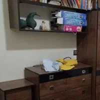 سرویس شش کشویی میز آرایش عسلی رخت آویز|تخت و سرویس خواب|تهران, ستارخان|دیوار