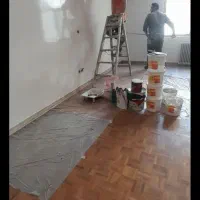 نقاشی ساختمان و در و پنجره
