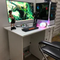 میز تحریر/ میز کامپیوتر همراه با کتابخانه