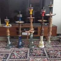 قلیان تنه چوبی