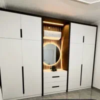 کمد دیواری میز آرایش و تخت تاشو|جاکفشی، کمد، دراور|میبد, |دیوار