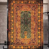 فرش بی کران 1500شان طوسی|فرش|شیراز, ریشمک|دیوار