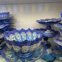 فیروزه کوبی خاتم مینا کاری الماس تراس مس|صنایع دستی و سایر لوازم تزئینی|اصفهان, نقش جهان|دیوار