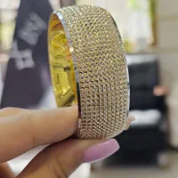 تکپوش نقره روکش طلا عیار ۹۲۵ سایز بندی تا سایز ۵