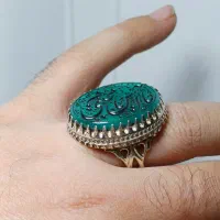 انگشتر نقره عقیق سبز طبیعی|جواهرات|تهران, امام زاده حسن|دیوار