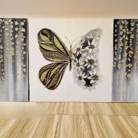 تابلو پروانه کریستالی