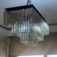 لوستر و اباژور برنز و ساعت