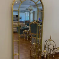 آیینه قدی ایستاده کنارسالنی فورتیک و مشکی پنجره ای|آینه|آفتاب, |دیوار