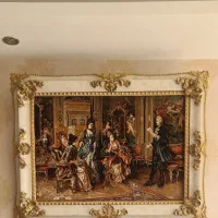 تابلو فرش ماشینی گل برجسته شاعرجوان