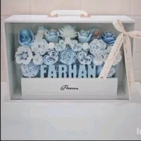باکس چمدونی گل شمعی