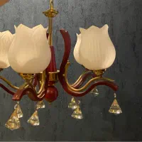 دو عدد لوستر پنج شاخه