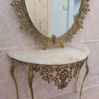 آینه و کنسول برنز اصل|بوفه، ویترین، کنسول|کرمانشاه, |دیوار