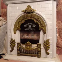 بخاری طرح شومینه|بخاری، هیتر، شومینه|حمیدیا, |دیوار