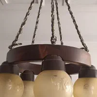 لوستر چوبی|لوستر و چراغ آویز|مشهد, ارشاد|دیوار
