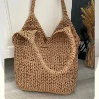 کیف  کلاه رافیا مکرومه