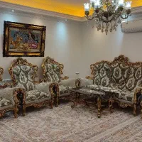 مبل ۷ نفره تمام منبت چوب راش به شرط کارشناسی|مبلمان خانگی و میز عسلی|تهران, شهرک شریعتی|دیوار