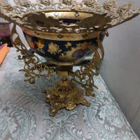 ساعت و میز تلفن و سطل و جا دستمال برنز اصل|ساعت دیواری و تزئینی|ری, منصوریه منگل|دیوار