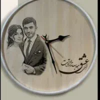 ساعت چوبی با عکس دلخواه