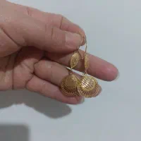 گوشواره طلا آویز چشم گیر فقط ۵ درصد بالای تابلو|جواهرات|رشت, یخسازی|دیوار