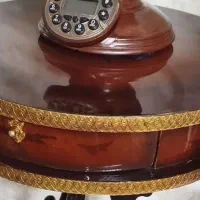 میز عسلی چوب راش با طراحی منبت طلایی|مبلمان خانگی و میز عسلی|تهران, بروجردی|دیوار