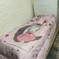 تخت تک نفره همراه با تشک رویال