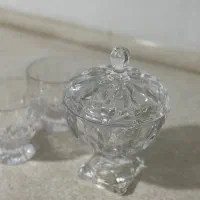 ست استکان و قندان کریستال خارجی|ظروف سرو و پذیرایی|ماهدشت, |دیوار