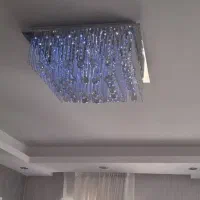 لوستر سقفی مربعی ال ای دی|لوستر و چراغ آویز|پردیس, فاز ۴|دیوار