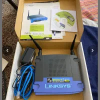 روترلینکسیس+اداپتورLinksys+کارت شبکه+باطری+دیسکت|مودم و تجهیزات شبکه|تهران, شهرآرا|دیوار