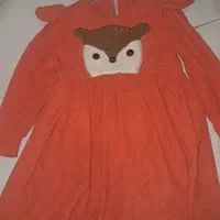 پیراهنی بچگانه مخمل کبریتی