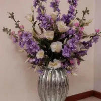 گل با گلدان