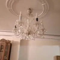 لوستر ۶ شاخه کریستال دو عدد