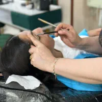 درخشش بینهایت درآریانیک آموزش میکاپ شنیون کوتاهی