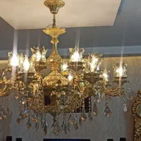 لوستر فرشته ۸شعله دوبل و لوستر گرد