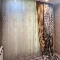 پرده پذیرایی شیک ۳ لایه و تمیز