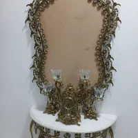 آینه وشمعدان برنجی