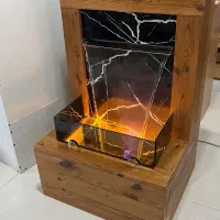 آبشار دیواری رومیزی فواره استیل بارانی پرده آبنما|صنایع دستی و سایر لوازم تزئینی|سیرجان, |دیوار