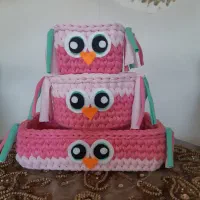 ست باکس تریکو طرح جغد کیوت