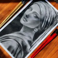 سفارش طراحی سیاه قلم چهره و.... دکوراتیو