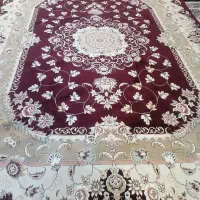 فرش 12متری زرشکی جفت ماشینی