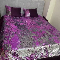 رو تختی ترک پولم دورو مخمل