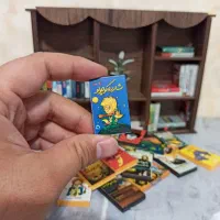 ماکت کتابخانه مینیاتوری کادویی|کتابخانه، شلف، قفسههای دیواری|سهند, |دیوار