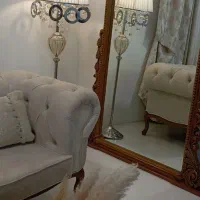 آباژور لوستر وپرده کریستالی