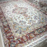 جفت فرش دستباف خطیبی 6متر مرینوس وابریشم ازبافنده|فرش|کرج, فاز ۴ مهرشهر|دیوار